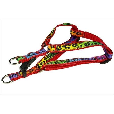 FLY FREE ZONE,INC. Leopard Dog Harness; Rainbow - Extra Small FL521794